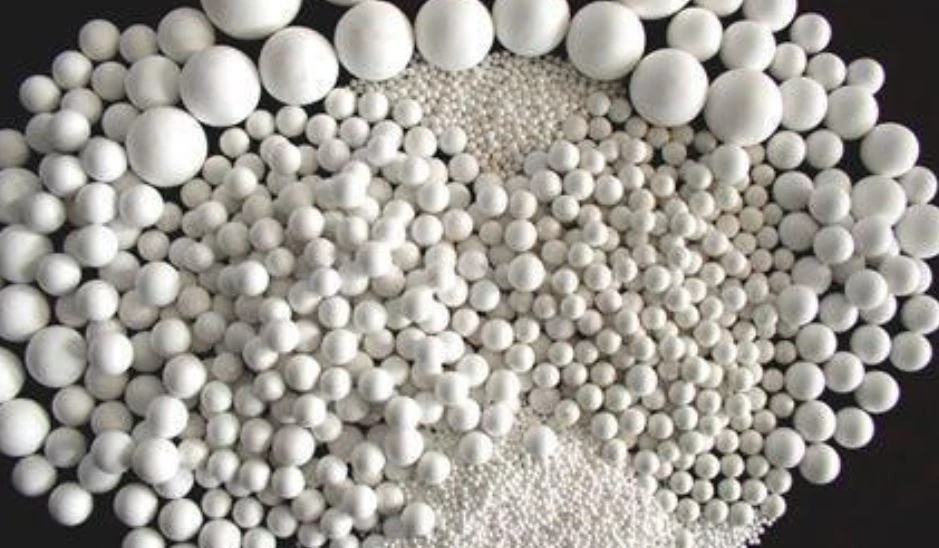 A close view of particles used to discuss catalyst size and access.