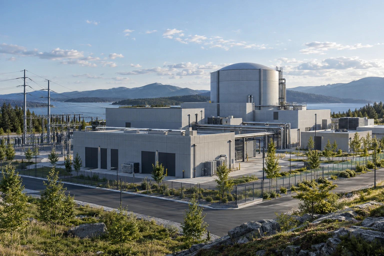 A generic architectural concept of a compact modular power facility.